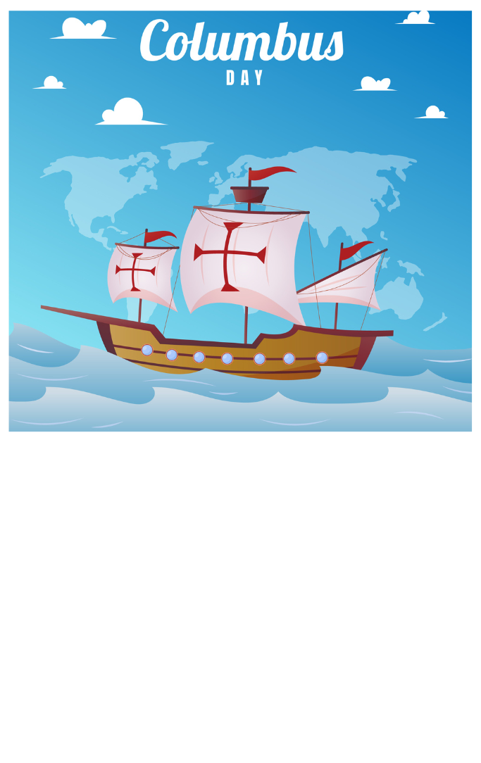 Spanish ship sailing on the open seas